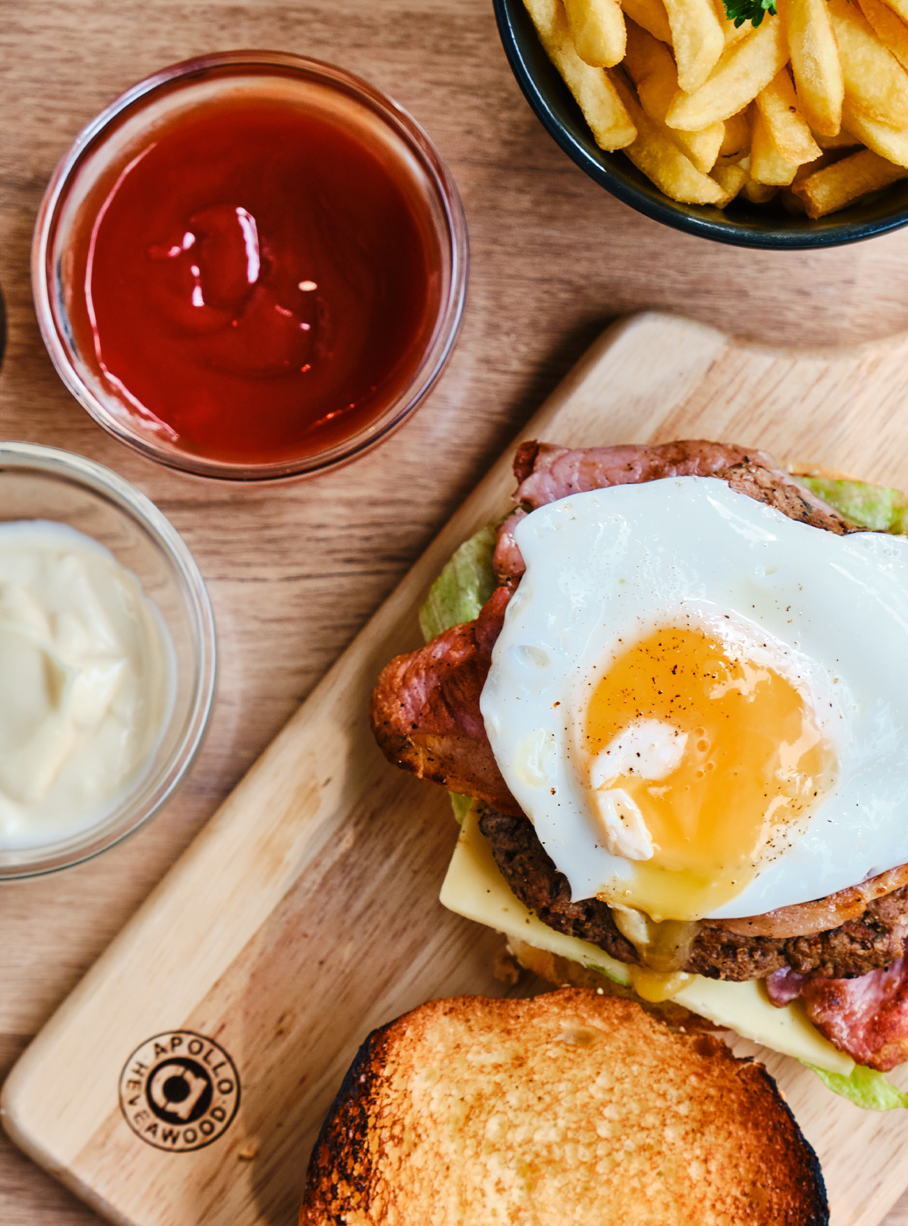 egg with yolk pouring