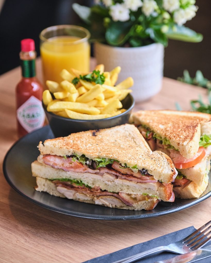 Sandwich on a plate | Vintage Cinema Cafe Inverness | Breakfast Inverness