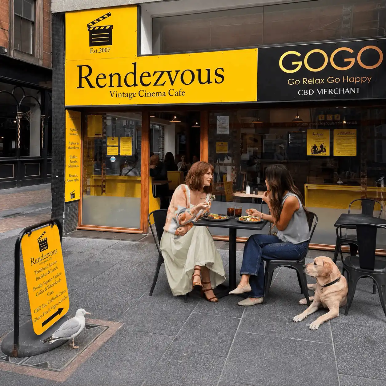Rendezvous Cafe Exterior | CBD Cafe Inverness | CBD Coffee Shop Inverness